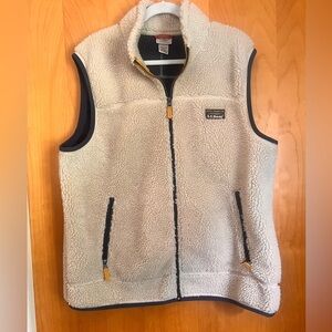 LL Bean Men's Mountain Pile Fleece Vest Size XL